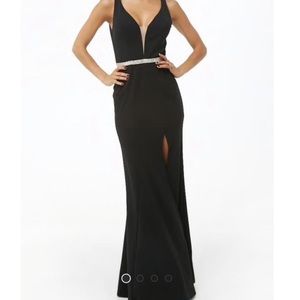 Black Maxi Dress W/ Slit